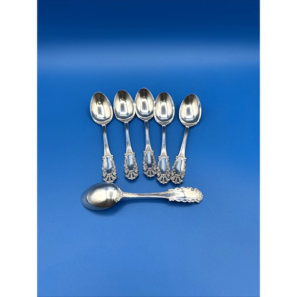 R. Watson Other - Watson Coronado Sterling Silver Demitasse Spoons Set of 6 Silver Floral Ornate